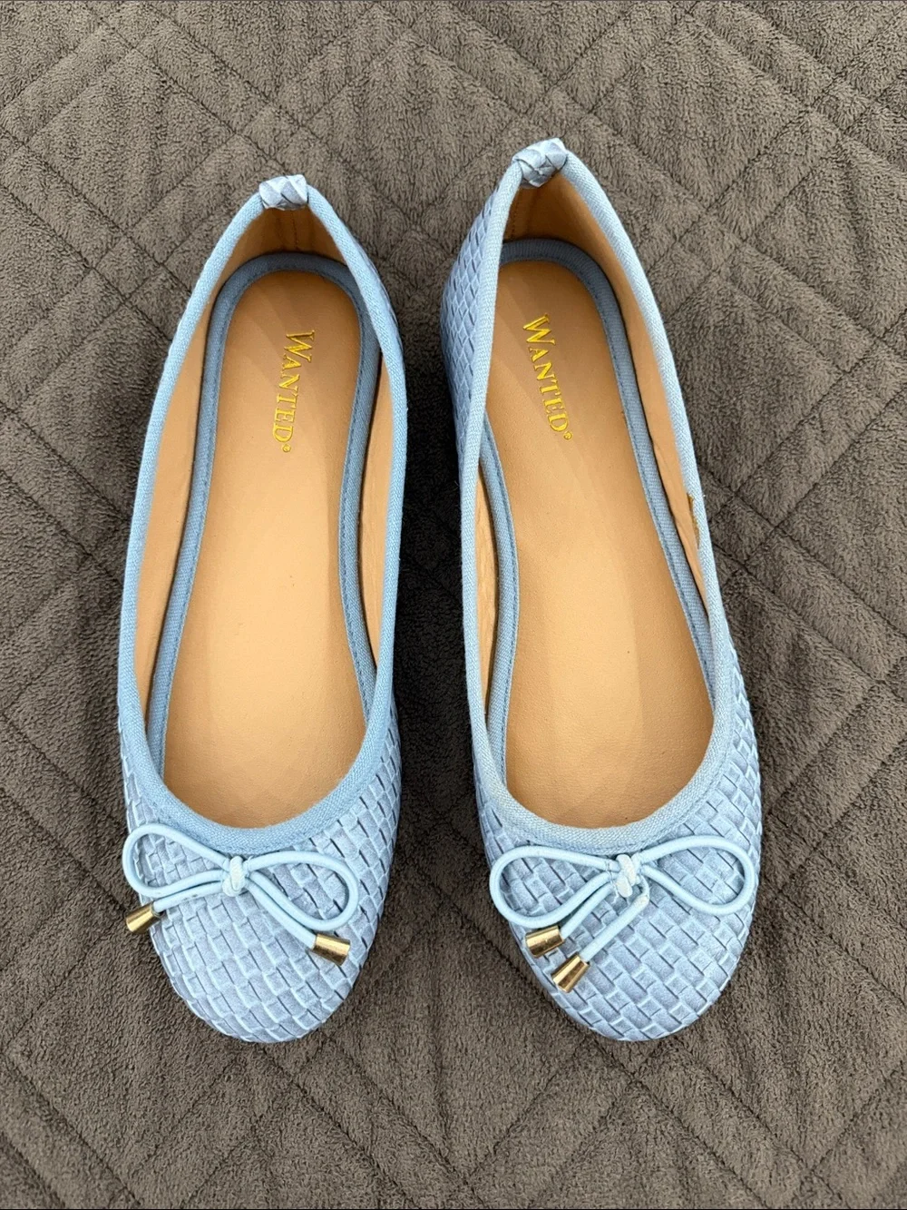 Wanted Belissa NWOT Woven Ballet Flats with Bow size 6